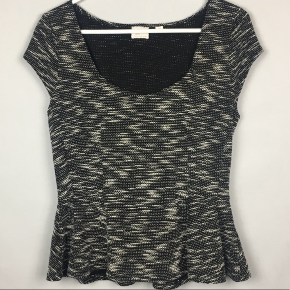 Anthropology Postage‎ Stamp Peplum Top SZ S